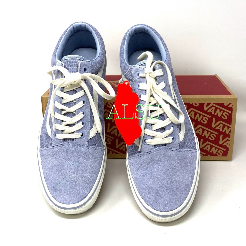 VANS Old Skool Suede Multi Woven Blue Grey Men’s - Picture 6 of 9